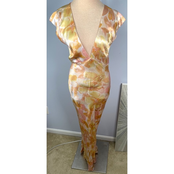Bec And Bridge Indi V Maxi Dress In Floral Haze Size 6 - Picture 6 of 15